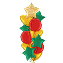 Gold Star Merry Christmas Balloon Bouquet