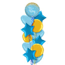 Gold and Blue Classy It's a Boy Balloon Bouquet
