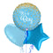 Gold and Blue Classy It's a Boy Balloon Bouquet