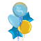 Gold and Blue Classy It's a Boy Balloon Bouquet