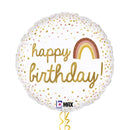 Golden Birthday Rainbow Balloon Bouquet