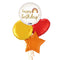 Golden Birthday Rainbow Balloon Bouquet