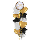 Golden Style Happy Birthday Balloon Bouquet
