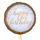 Golden Style Happy Birthday Balloon Bouquet