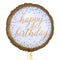 Golden Style Happy Birthday Balloon Bouquet