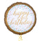 Golden Style Happy Birthday Balloon Bouquet