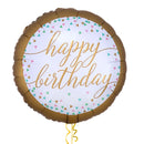 Golden Style Happy Birthday Balloon Bouquet