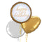 Golden Style Happy Birthday Balloon Bouquet