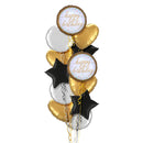 Golden Style Happy Birthday Balloon Bouquet