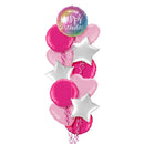 Gradient Happy Birthday Balloon Bouquet