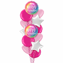 Gradient Happy Birthday Balloon Bouquet