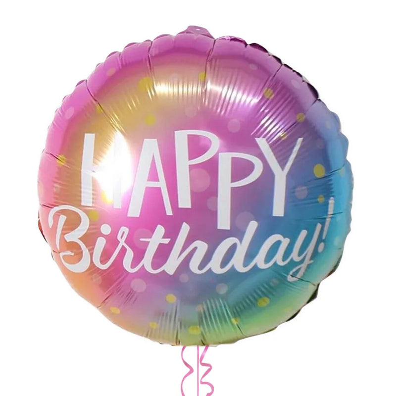 Gradient Happy Birthday Balloon Bouquet