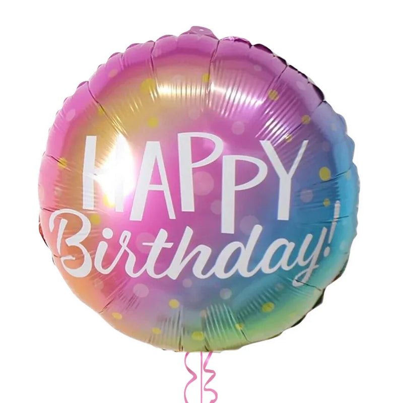 Gradient Happy Birthday Balloon Bouquet