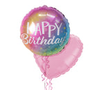 Gradient Happy Birthday Balloon Bouquet