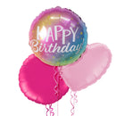 Gradient Happy Birthday Balloon Bouquet