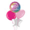 Gradient Happy Birthday Balloon Bouquet