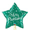 Green Star Merry Christmas Balloon Bouquet