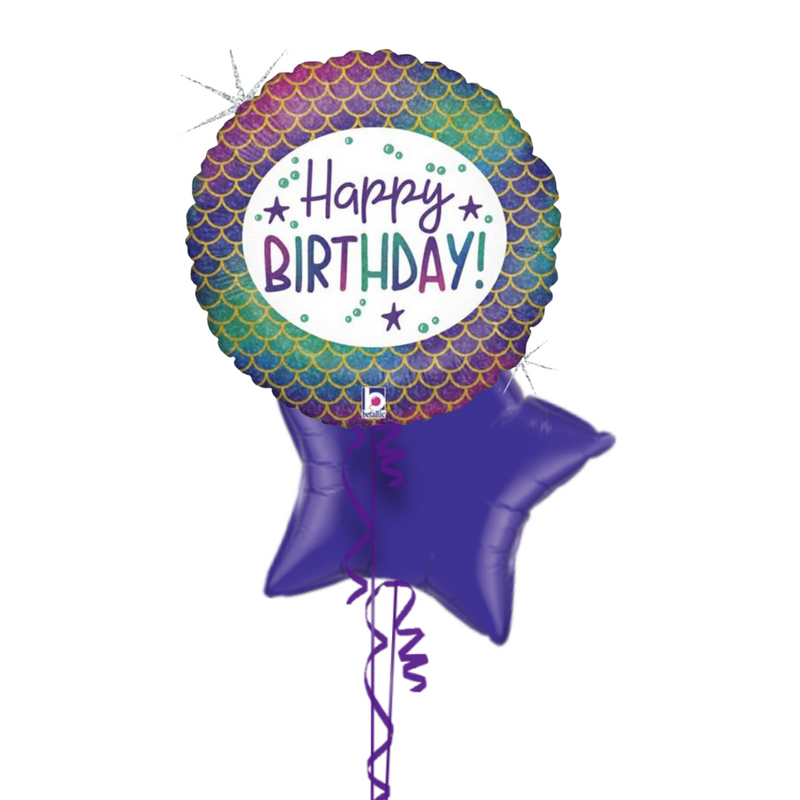 Mermaid Happy Birthday Balloon Bouquet