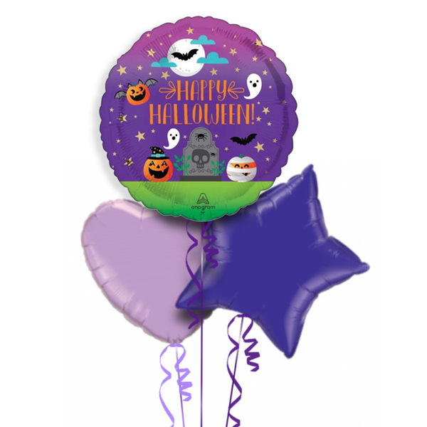 Spooky Happy Halloween Balloon Bouquet