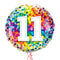 Happy 11th Birthday Confetti Balloon Bouquet