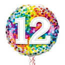 Happy 12th Birthday Confetti Balloon Bouquet