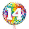 Happy 14th Birthday Confetti Balloon Bouquet