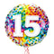 Happy 15th Birthday Confetti Balloon Bouquet