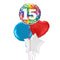 Happy 15th Birthday Confetti Balloon Bouquet