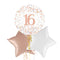 Happy 16th Birthday Rose Gold Balloon Bouquet