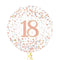 Happy 18th Birthday Rose Gold Balloon Bouquet