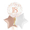 Happy 18th Birthday Rose Gold Balloon Bouquet