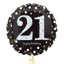 Happy 21st Birthday Holographic Balloon Bouquet