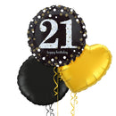 Happy 21st Birthday Holographic Balloon Bouquet