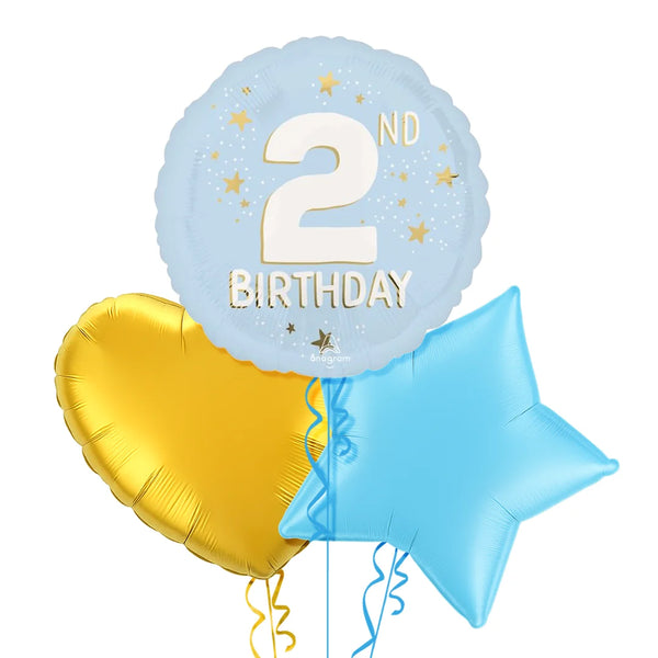 Happy 2nd Birthday Balloon Bouquet