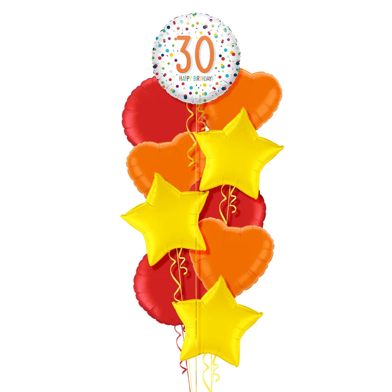 Happy 30th Birthday Balloon Bouquet