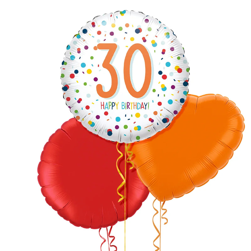 Happy 30th Birthday Balloon Bouquet