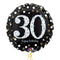 Happy 30th Birthday Holographic Balloon Bouquet