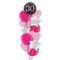 Happy 30th Birthday Pink and Black Holographic Balloon Bouquet