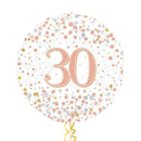 Happy 30th Birthday Rose Gold Balloon Bouquet
