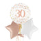 Happy 30th Birthday Rose Gold Balloon Bouquet