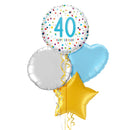 Happy 40th Birthday Balloon Bouquet