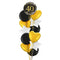 Happy 40th Birthday Black and Gold Holographic Balloon Bouquet