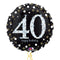 Happy 40th Birthday Holographic Balloon Bouquet