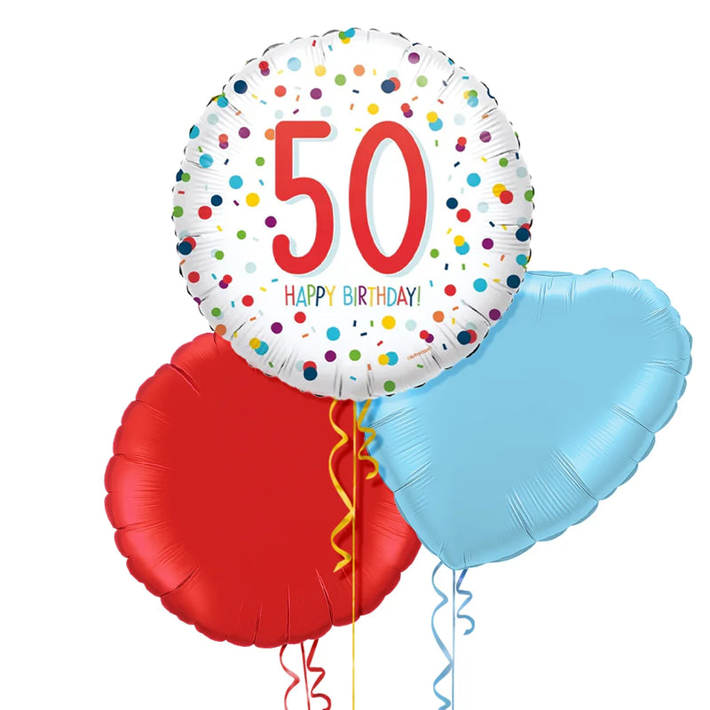 Happy 50th Birthday Balloon Bouquet