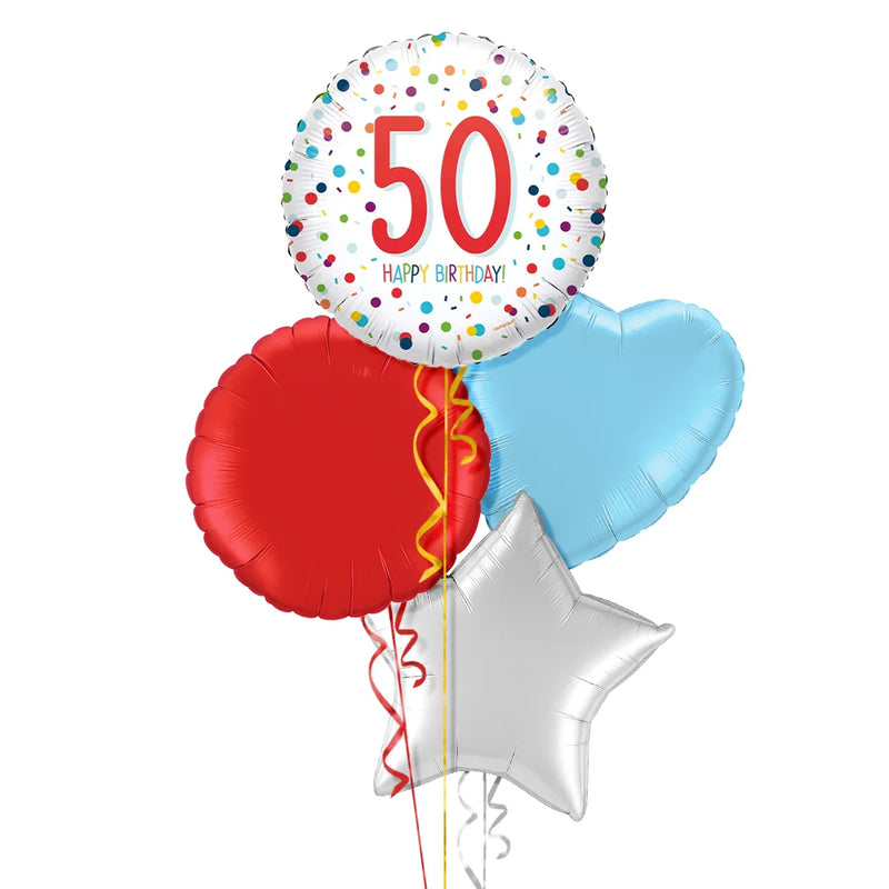 Happy 50th Birthday Balloon Bouquet