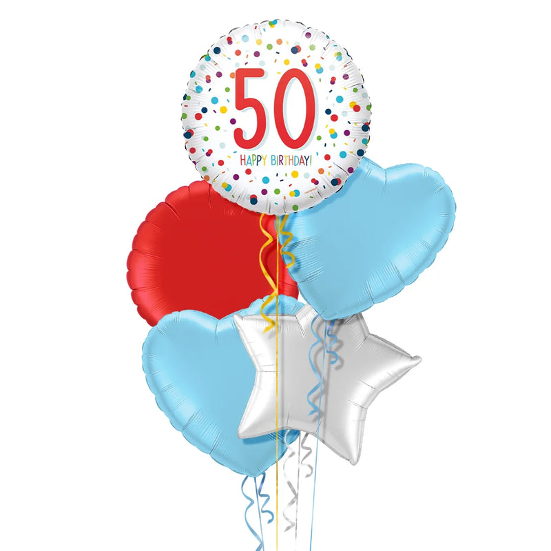 Happy 50th Birthday Balloon Bouquet