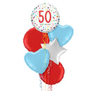 Happy 50th Birthday Balloon Bouquet
