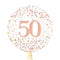 Happy 50th Birthday Rose Gold Balloon Bouquet