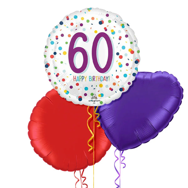 Happy 60th Birthday Balloon Bouquet