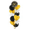 Happy 60th Birthday Black and Gold Balloon Bouquet